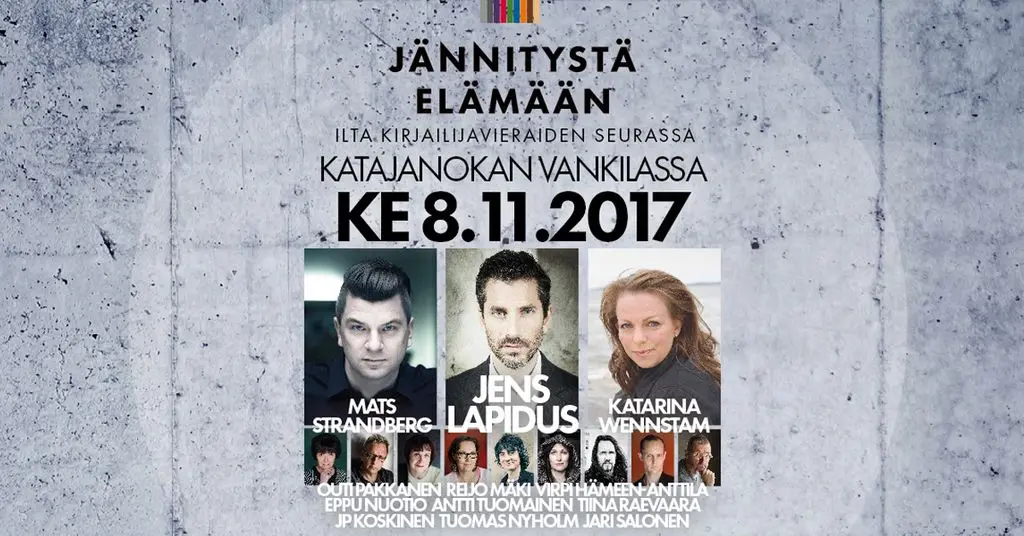 Jännitystä elämään –ilta kerää jännityskirjallisuuden tähdet Katajanokan vankilaan