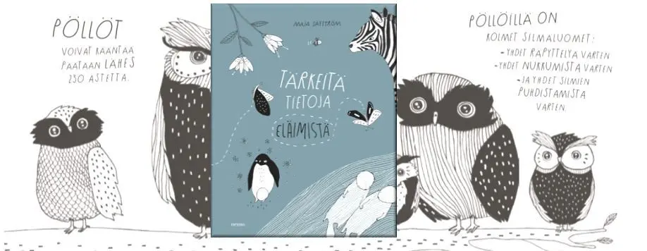 Tärkeitä tietoja eläimistä on hyvänmielenkirja isoille ja pienille ihmettelijöille