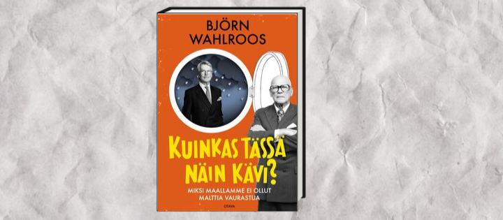 Björn Wahlroosin uutuuskirja julki 22.10 – tervetuloa tiedotustilaisuuteen