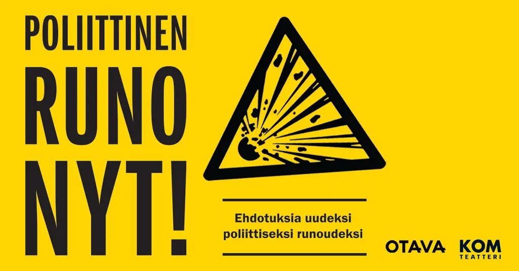 Otava ja KOM-teatteri julistavat poliittisen runon kirjoituskilpailun