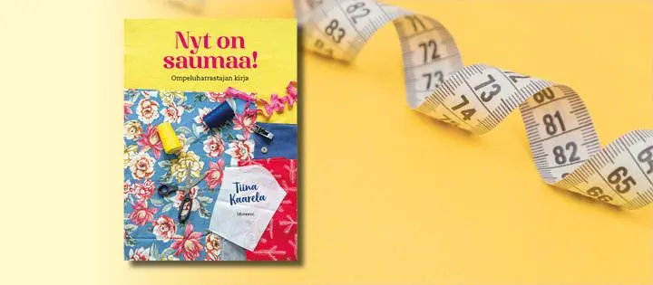 Ompelijan asiantunteva niksikirja rohkaisee ja opastaa koneella ompeluun