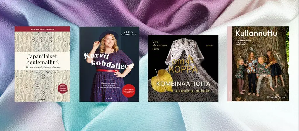 Uudet käsityökirjat tarjoavat inspiroivia ideoita ompeluun, neuleisiin ja yhdistelmätekniikoihin