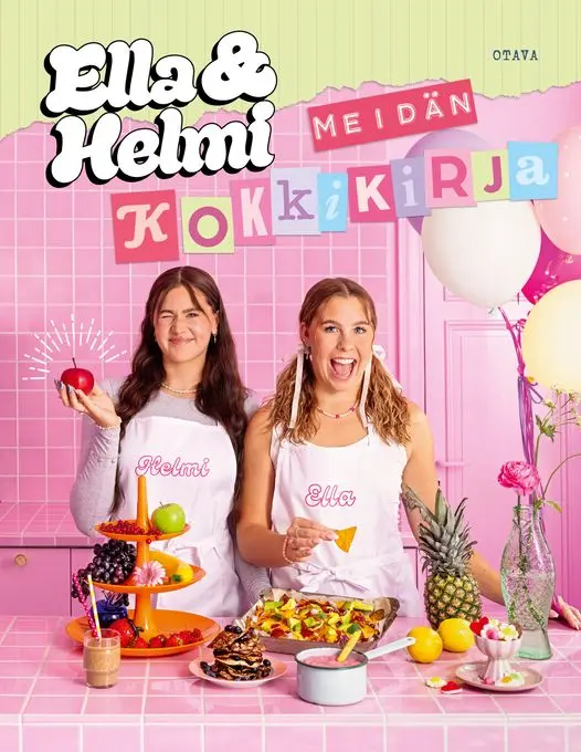 Supersuositut somevaikuttajat Ella ja Helmi julkaisevat Meidän kokkikirja -reseptikirjan