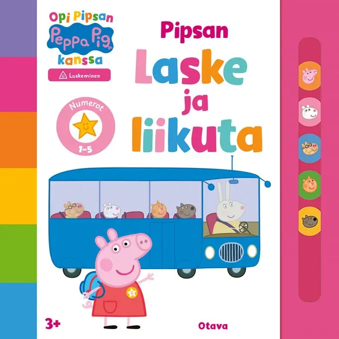 Nyt opetellaan numeroita ja kuvioita Pipsa Possun kanssa!