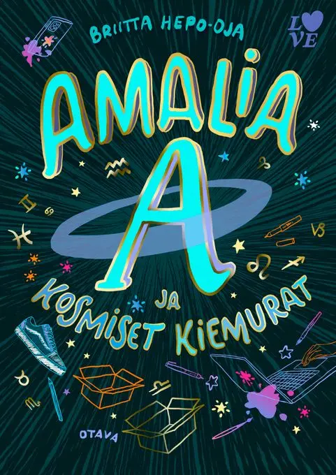 Topelius-palkitun Briitta Hepo-ojan ahmittavan ihana uutuusromaani kertoo kasiluokkalaisen Amalian lemmenkuvioista
