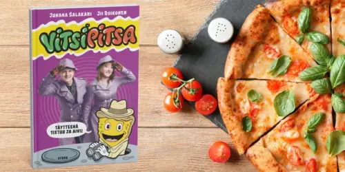 Tixtuu ja Aivi tähdittävät jo seitsemättä Vitsipitsa-kirjaa.